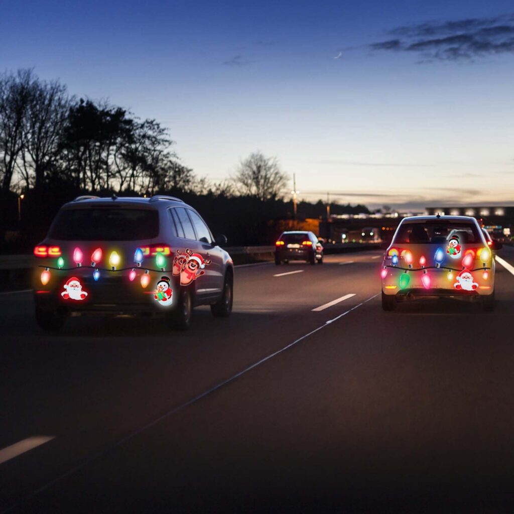 Brilla con las calcomanías magnéticas navideñas: Detalles encantadores para tu auto y hogar