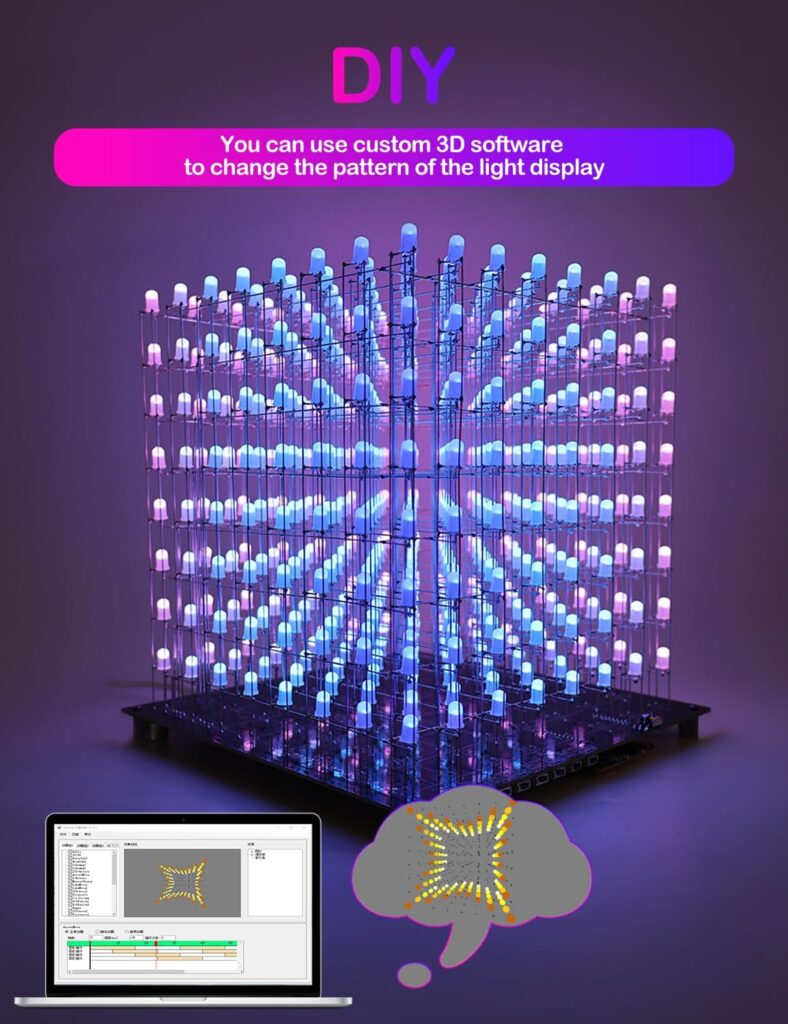 En el vibrante universo de la electrónica y la creación DIY, el Kit de Cubo LED se erige como una joya para los entusiastas de la tecnología que buscan llevar su pasión al siguiente nivel. Este proyecto de soldadura DIY no solo ofrece la emoción de construir algo con tus propias manos, sino que también despierta la fascinación por las luces y la programación.