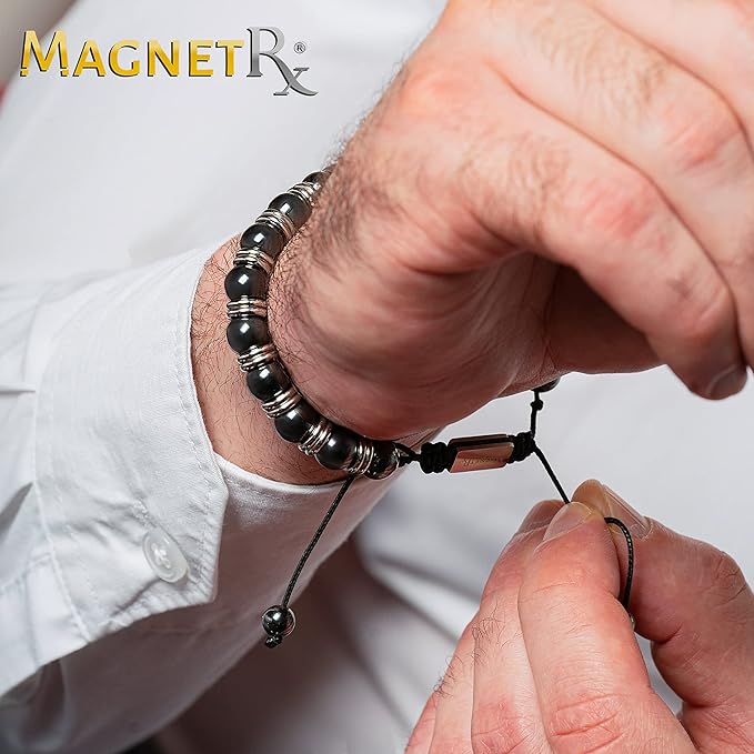 Pulsera Magnética de Hematita: Equilibrio y Elegancia en una Joya Magnética de Fuerza Máxima-2